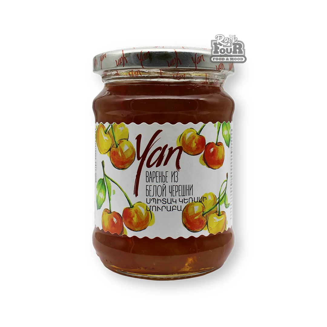 Jam "Yan" of white cherry 300g